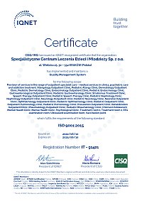 Certyfikat ISO 9001:2008